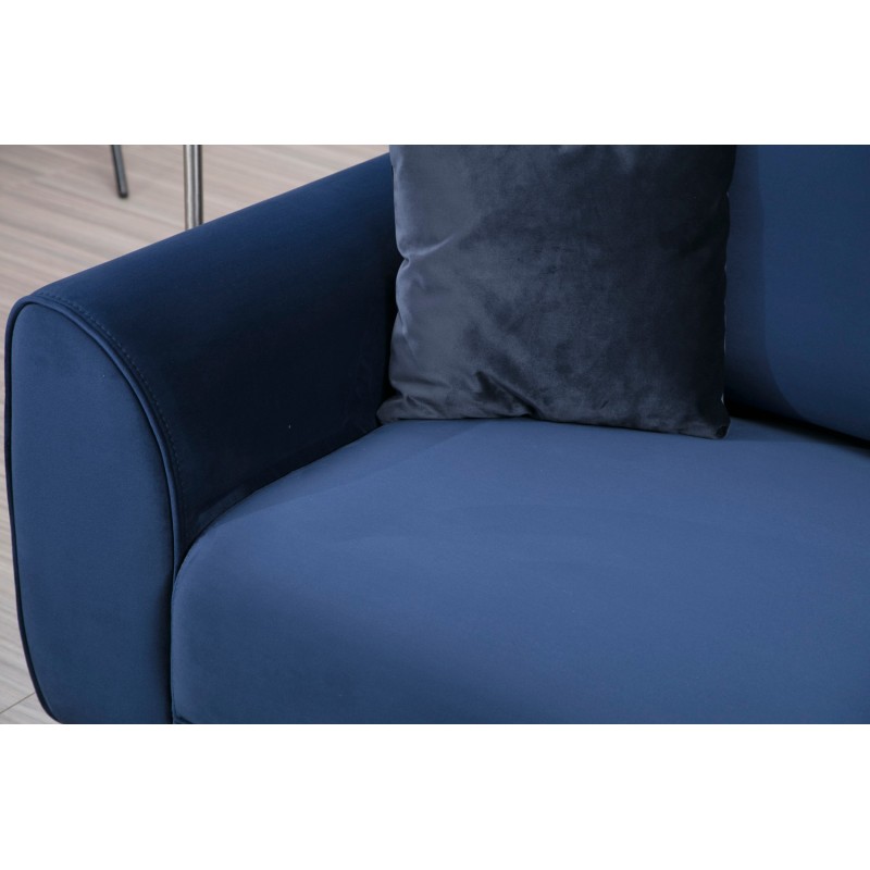 Corner Sofa-Bed Image Corner Right ( L3-Chl ) - Navy Blue Navy Blue