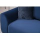Corner Sofa-Bed Image Corner Right ( L3-Chl ) - Navy Blue Navy Blue