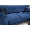 Corner Sofa-Bed Image Corner Right ( L3-Chl ) - Navy Blue Navy Blue