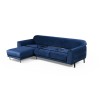 Corner Sofa-Bed Image Corner Left ( Chl-3R ) - Navy Blue Navy Blue