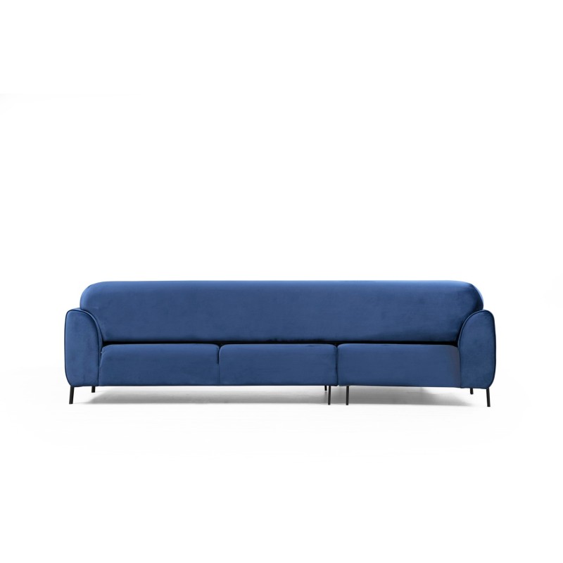 Corner Sofa-Bed Image Corner Left ( Chl-3R ) - Navy Blue Navy Blue