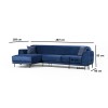 Corner Sofa-Bed Image Corner Left ( Chl-3R ) - Navy Blue Navy Blue