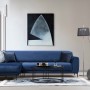 Corner Sofa-Bed Image Corner Left ( Chl-3R ) - Navy Blue Navy Blue