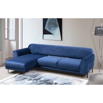 Corner Sofa-Bed Image Corner Left ( Chl-3R ) - Navy Blue Navy Blue