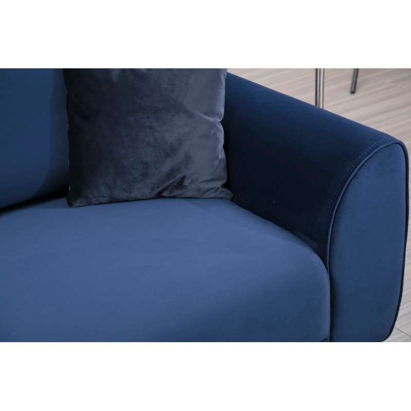 Corner Sofa-Bed Image Corner Left ( Chl-3R ) - Navy Blue Navy Blue