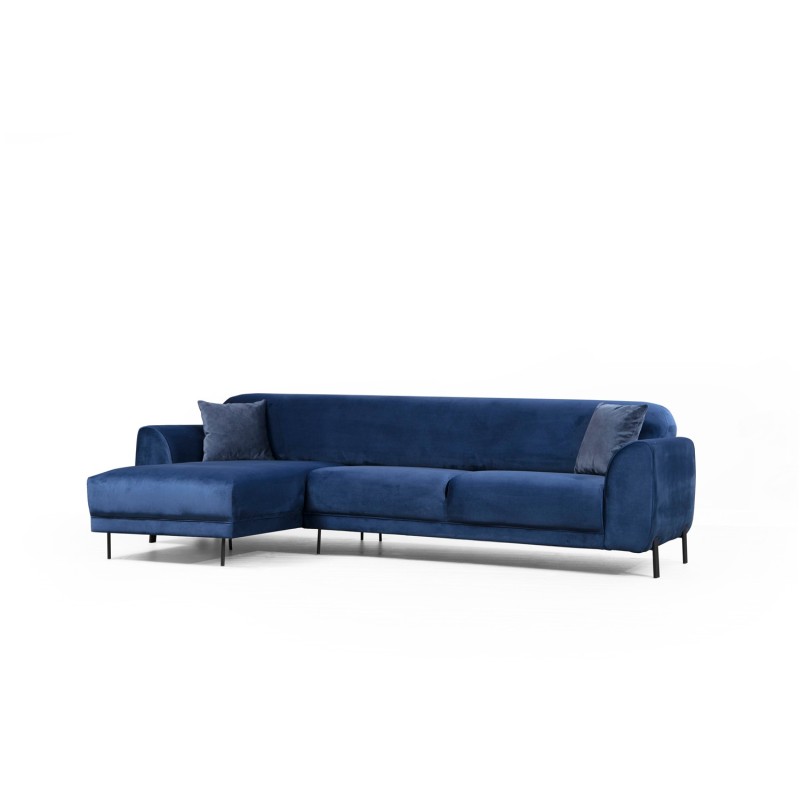 Corner Sofa-Bed Image Corner Left ( Chl-3R ) - Navy Blue Navy Blue