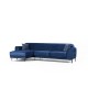 Corner Sofa-Bed Image Corner Left ( Chl-3R ) - Navy Blue Navy Blue