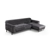 Corner Sofa-Bed Image Corner Right ( L3-Chl ) - Anthracite Anthracite