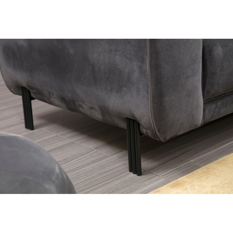 Corner Sofa-Bed Image Corner Right ( L3-Chl ) - Anthracite Anthracite