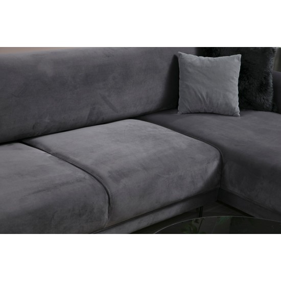 Corner Sofa-Bed Image Corner Right ( L3-Chl ) - Anthracite Anthracite Corner Sofa-Bed Image Corner Right ( L3-Chl ) - Anthracite Anthracite