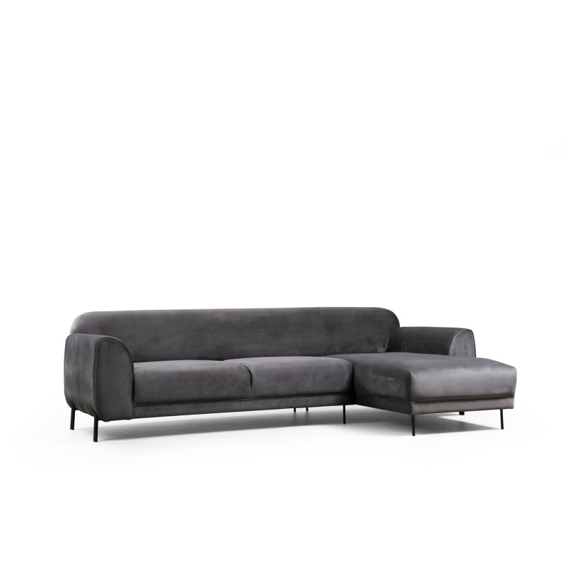 Corner Sofa-Bed Image Corner Right ( L3-Chl ) - Anthracite Anthracite