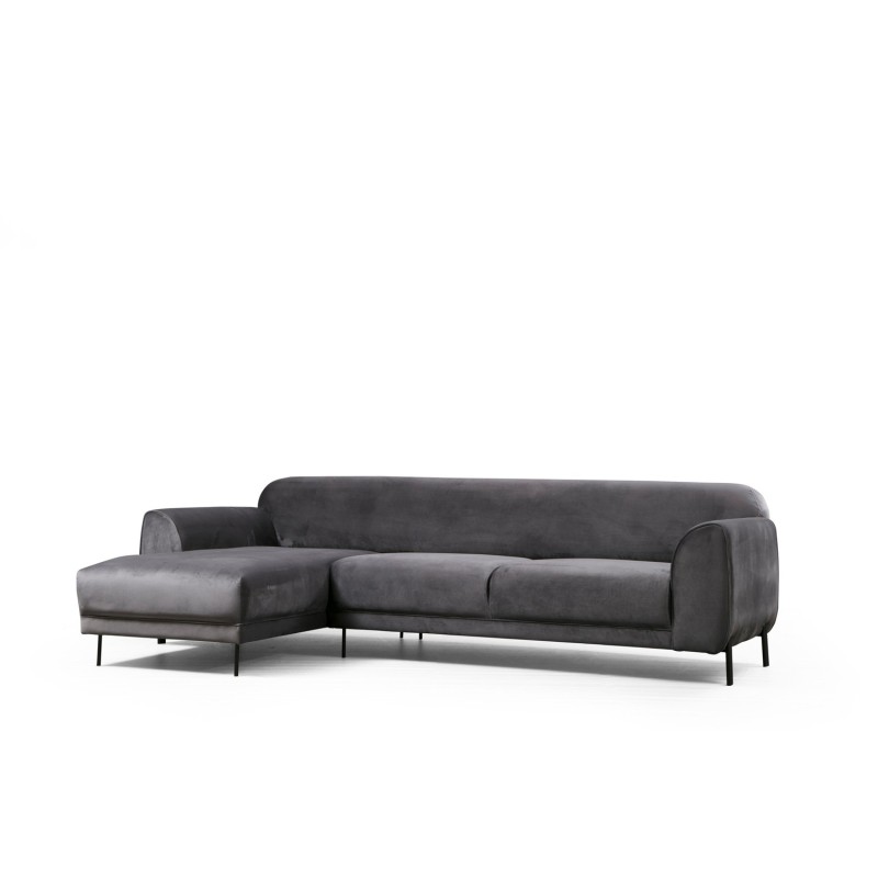 Corner Sofa-Bed Image Corner Left ( Chl-3R ) - Anthracite Anthracite