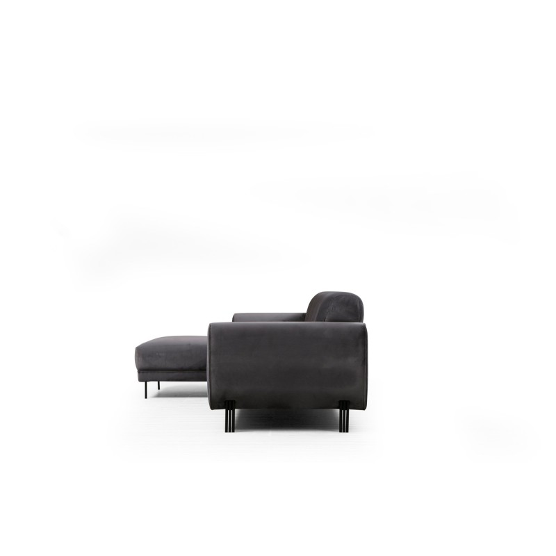 Corner Sofa-Bed Image Corner Left ( Chl-3R ) - Anthracite Anthracite
