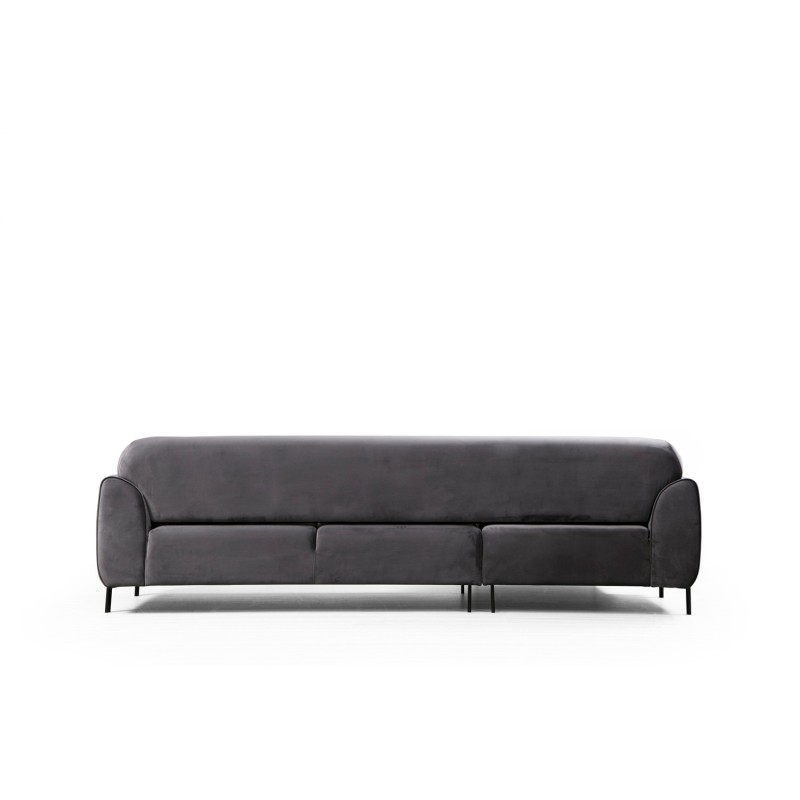 Corner Sofa-Bed Image Corner Left ( Chl-3R ) - Anthracite Anthracite