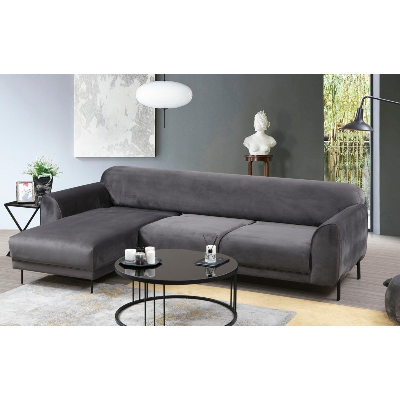 Corner Sofa-Bed Image Corner Left ( Chl-3R ) - Anthracite Anthracite