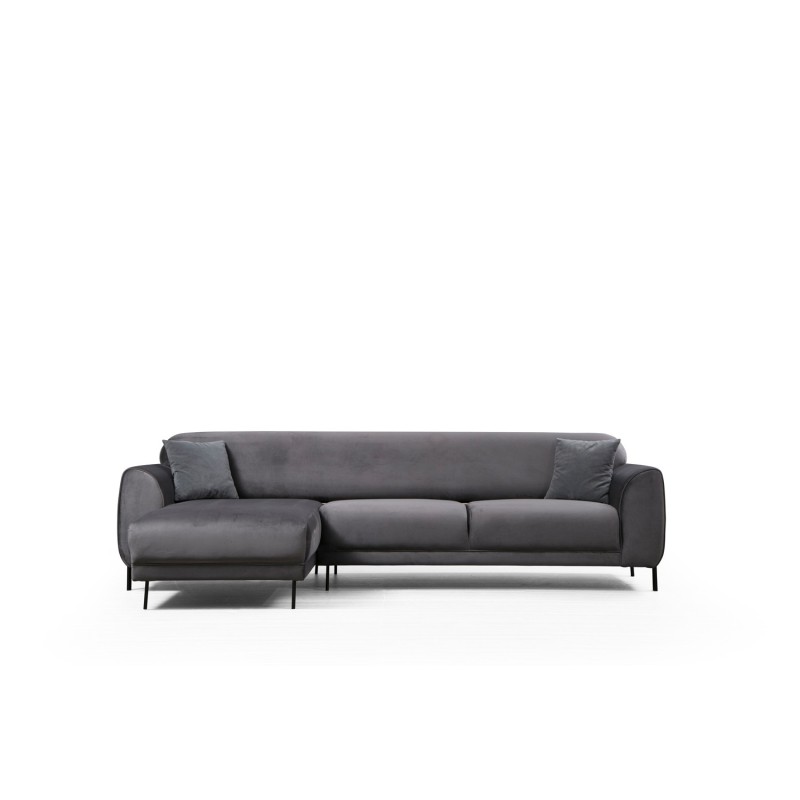 Corner Sofa-Bed Image Corner Left ( Chl-3R ) - Anthracite Anthracite