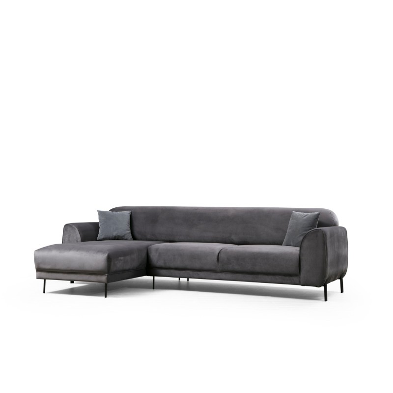 Corner Sofa-Bed Image Corner Left ( Chl-3R ) - Anthracite Anthracite