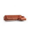 Corner Sofa-Bed Image Corner Right ( L3-Chl ) - Cinnamon Cinnamon