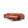 Corner Sofa-Bed Image Corner Right ( L3-Chl ) - Cinnamon Cinnamon
