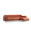 Corner Sofa-Bed Image Corner Right ( L3-Chl ) - Cinnamon Cinnamon