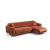 Corner Sofa-Bed Image Corner Right ( L3-Chl ) - Cinnamon Cinnamon