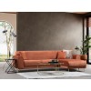 Corner Sofa-Bed Image Corner Right ( L3-Chl ) - Cinnamon Cinnamon