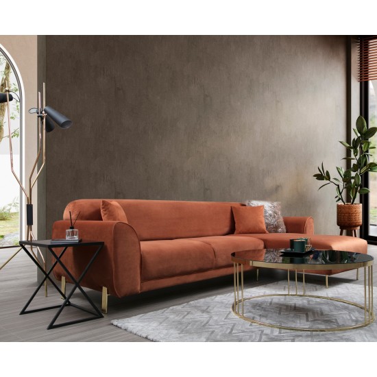 Corner Sofa-Bed Image Corner Right ( L3-Chl ) - Cinnamon Cinnamon Corner Sofa-Bed Image Corner Right ( L3-Chl ) - Cinnamon Cinnamon