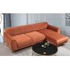 Corner Sofa-Bed Image Corner Right ( L3-Chl ) - Cinnamon Cinnamon