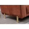 Corner Sofa-Bed Image Corner Right ( L3-Chl ) - Cinnamon Cinnamon