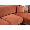 Corner Sofa-Bed Image Corner Right ( L3-Chl ) - Cinnamon Cinnamon