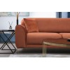 Corner Sofa-Bed Image Corner Right ( L3-Chl ) - Cinnamon Cinnamon