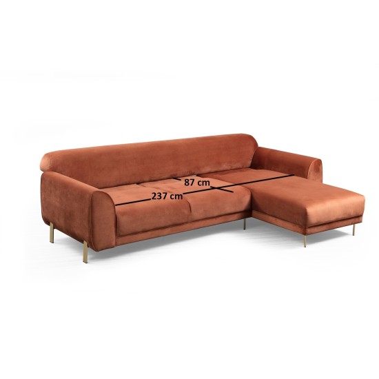 Corner Sofa-Bed Image Corner Right ( L3-Chl ) - Cinnamon Cinnamon Corner Sofa-Bed Image Corner Right ( L3-Chl ) - Cinnamon Cinnamon