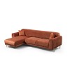 Corner Sofa-Bed Image Corner Left ( Chl-3R ) - Cinnamon Cinnamon
