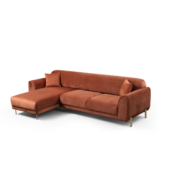 Corner Sofa-Bed Image Corner Left ( Chl-3R ) - Cinnamon Cinnamon Corner Sofa-Bed Image Corner Left ( Chl-3R ) - Cinnamon Cinnamon