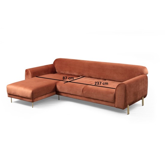 Corner Sofa-Bed Image Corner Left ( Chl-3R ) - Cinnamon Cinnamon Corner Sofa-Bed Image Corner Left ( Chl-3R ) - Cinnamon Cinnamon