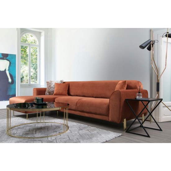Corner Sofa-Bed Image Corner Left ( Chl-3R ) - Cinnamon Cinnamon Corner Sofa-Bed Image Corner Left ( Chl-3R ) - Cinnamon Cinnamon