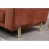 Corner Sofa-Bed Image Corner Left ( Chl-3R ) - Cinnamon Cinnamon