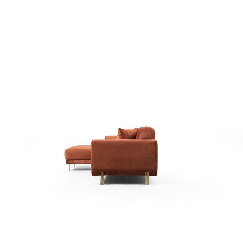 Corner Sofa-Bed Image Corner Left ( Chl-3R ) - Cinnamon Cinnamon