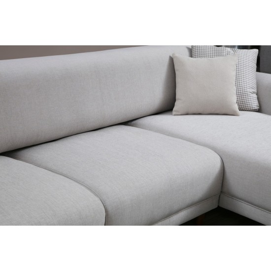 Corner Sofa-Bed Image Corner Right ( L3-Chl ) - Beige Beige Corner Sofa-Bed Image Corner Right ( L3-Chl ) - Beige Beige