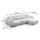 Corner Sofa-Bed Image Corner Right ( L3-Chl ) - Beige Beige Corner Sofa-Bed Image Corner Right ( L3-Chl ) - Beige Beige