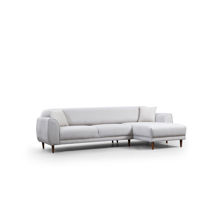 Corner Sofa-Bed Image Corner Right ( L3-Chl ) - Beige Beige
