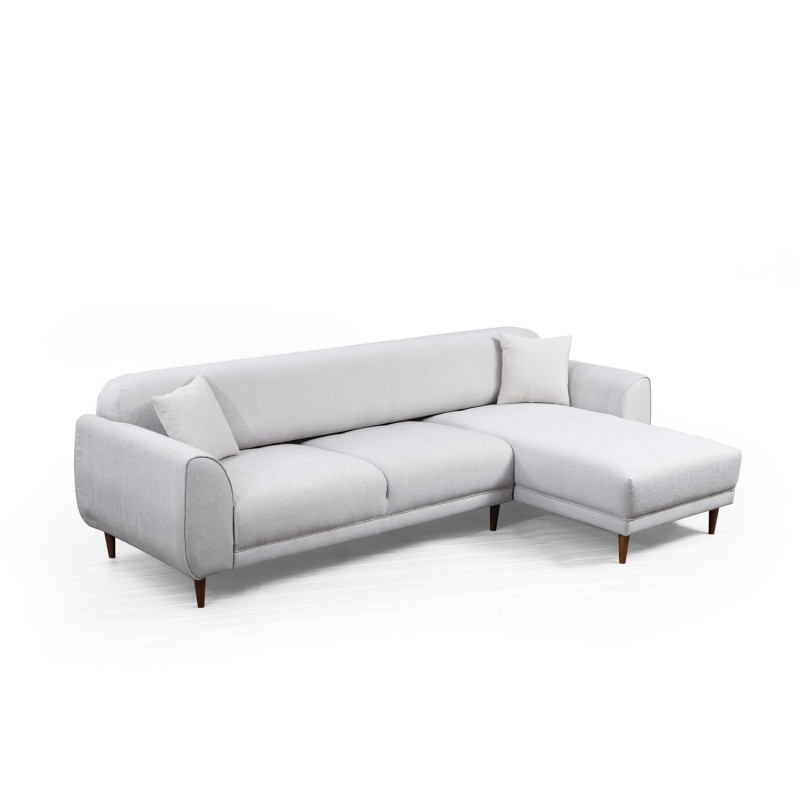 Corner Sofa-Bed Image Corner Right ( L3-Chl ) - Beige Beige