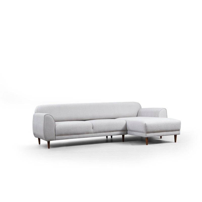 Corner Sofa-Bed Image Corner Right ( L3-Chl ) - Beige Beige