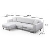 Corner Sofa-Bed Image Corner Left ( Chl-3R ) - Beige Beige