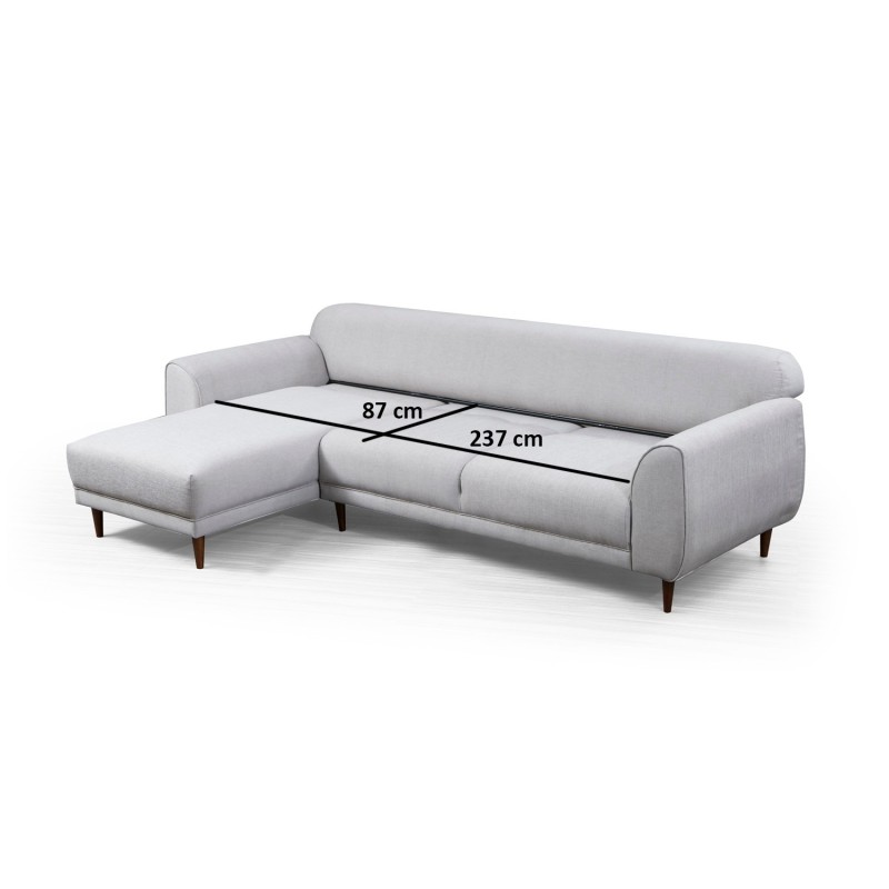Corner Sofa-Bed Image Corner Left ( Chl-3R ) - Beige Beige