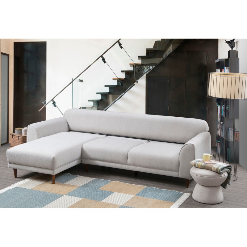 Corner Sofa-Bed Image Corner Left ( Chl-3R ) - Beige Beige