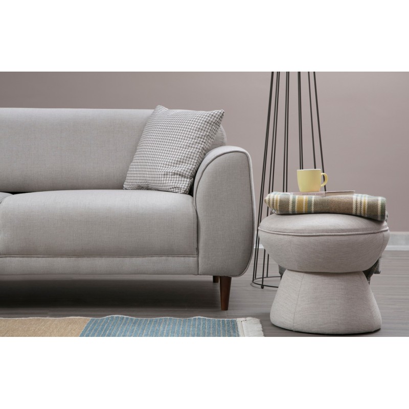 Corner Sofa-Bed Image Corner Left ( Chl-3R ) - Beige Beige