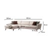 Corner Sofa-Bed Mayorka Corner Large Left (Chl - 3R ) - Beige Beige