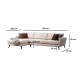 Corner Sofa-Bed Mayorka Corner Large Left (Chl - 3R ) - Beige Beige