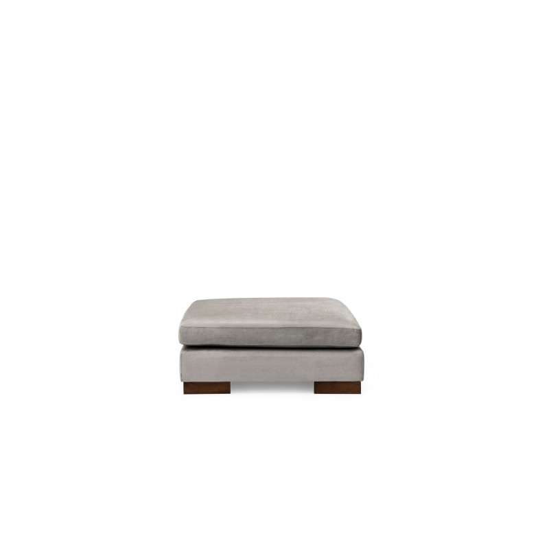 Corner Sofa Tulip Corner Right With Pouf - Light Grey Light Grey